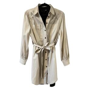 Banana Republic Bundle Size Small Olive Shift Dress Khaki Belted Jacket